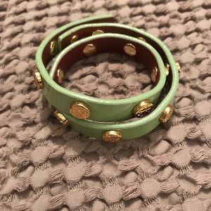 Mint Green Tory Burch wrap bracelet
